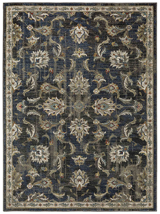 Oriental Weavers VENICE 4333B Charcoal Traditional Machinemade Rug