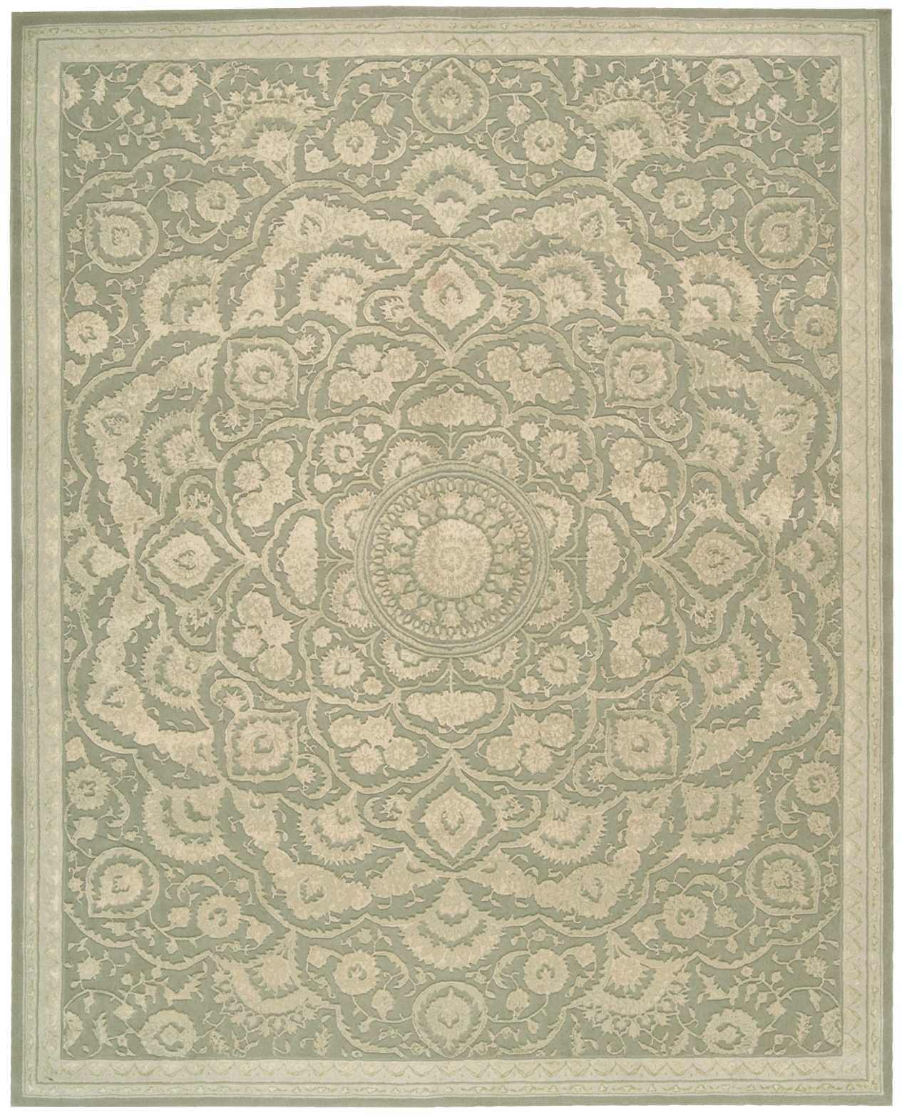 Nourison Home Regal REG02 Green  Traditional Tufted Rug