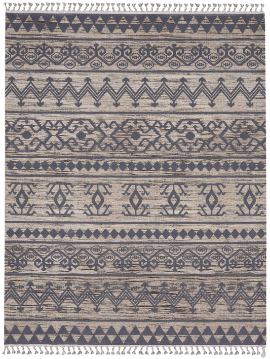 Nourison Home Asilah ASI03 Mocha Charcoal  Contemporary Machinemade Rug