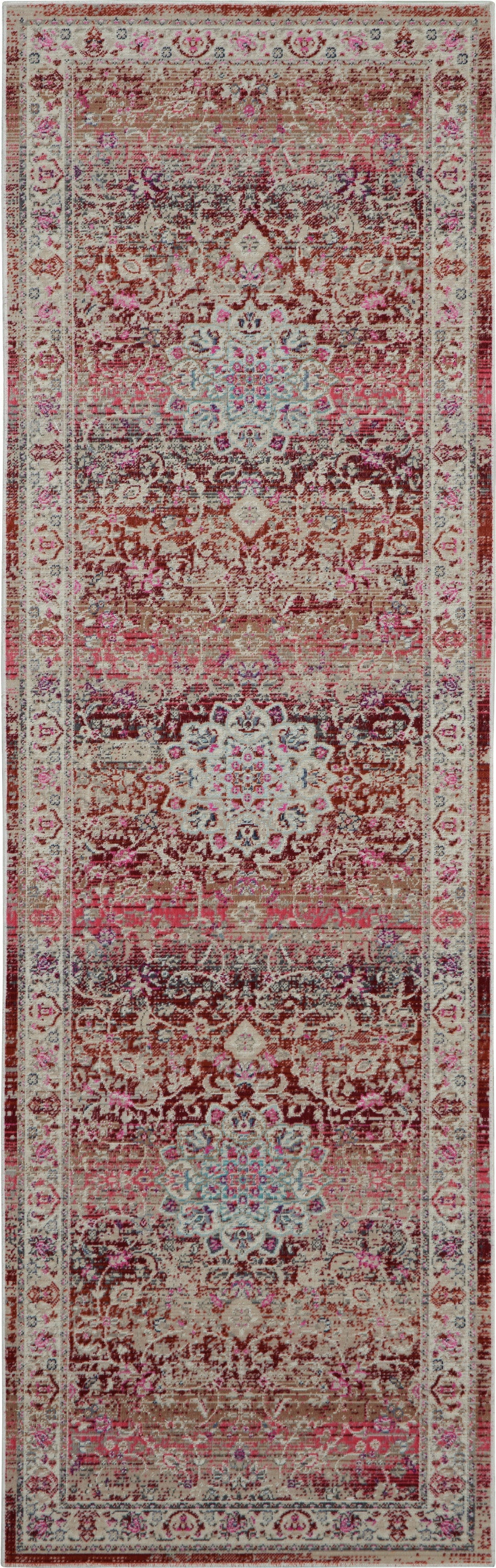 Nourison Home Vintage Kashan VKA01 Red  Traditional Machinemade Rug