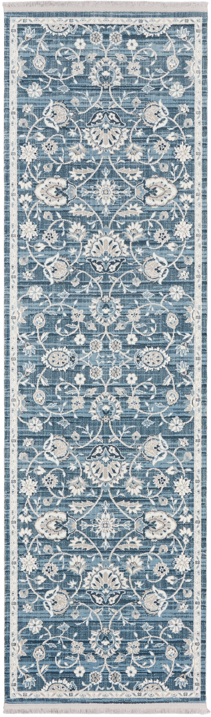 Nourison Home Lennox LEN01 Blue Ivory Transitional Machinemade Rug