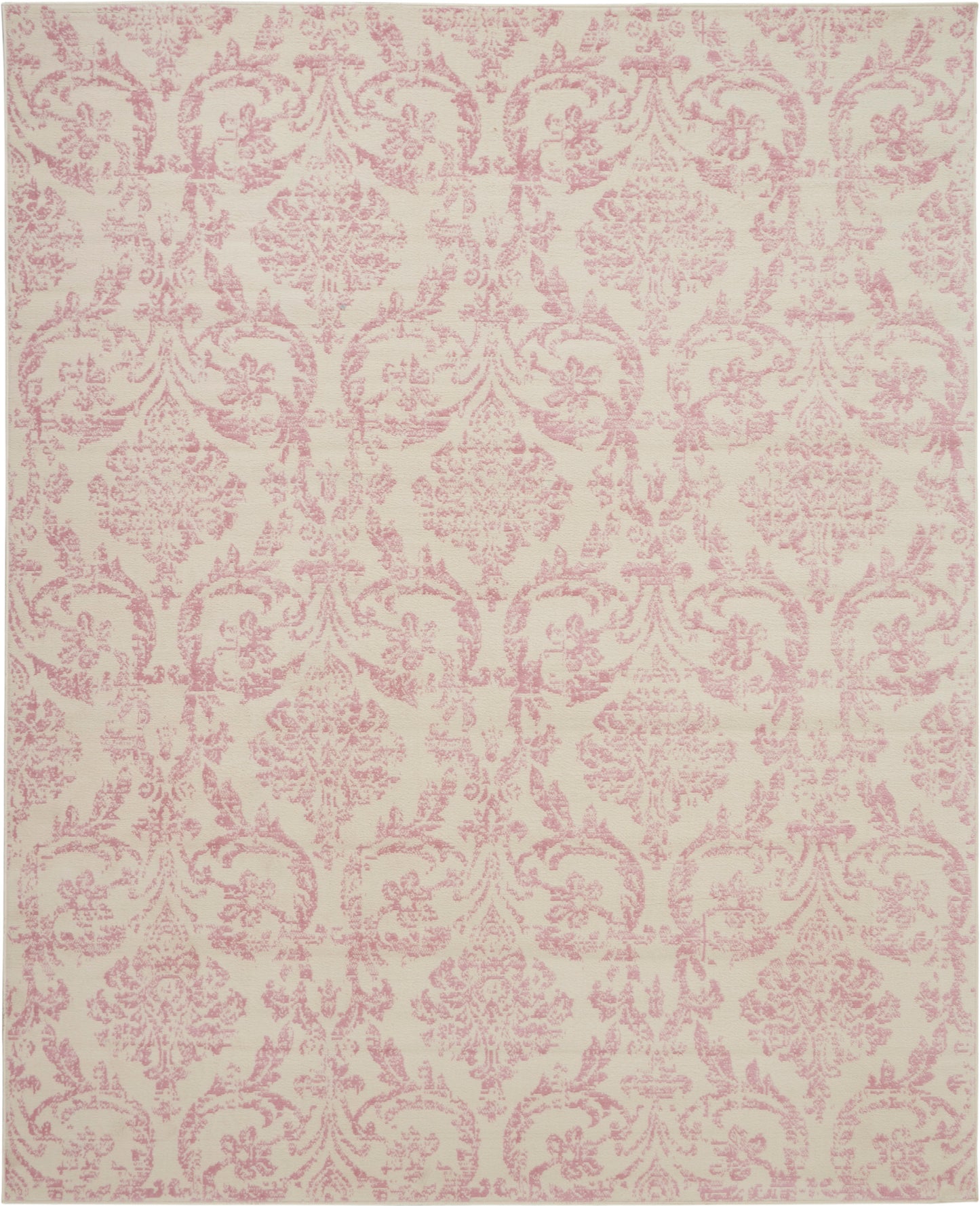 Nourison Home Jubilant JUB09 Ivory Pink  Transitional Machinemade Rug