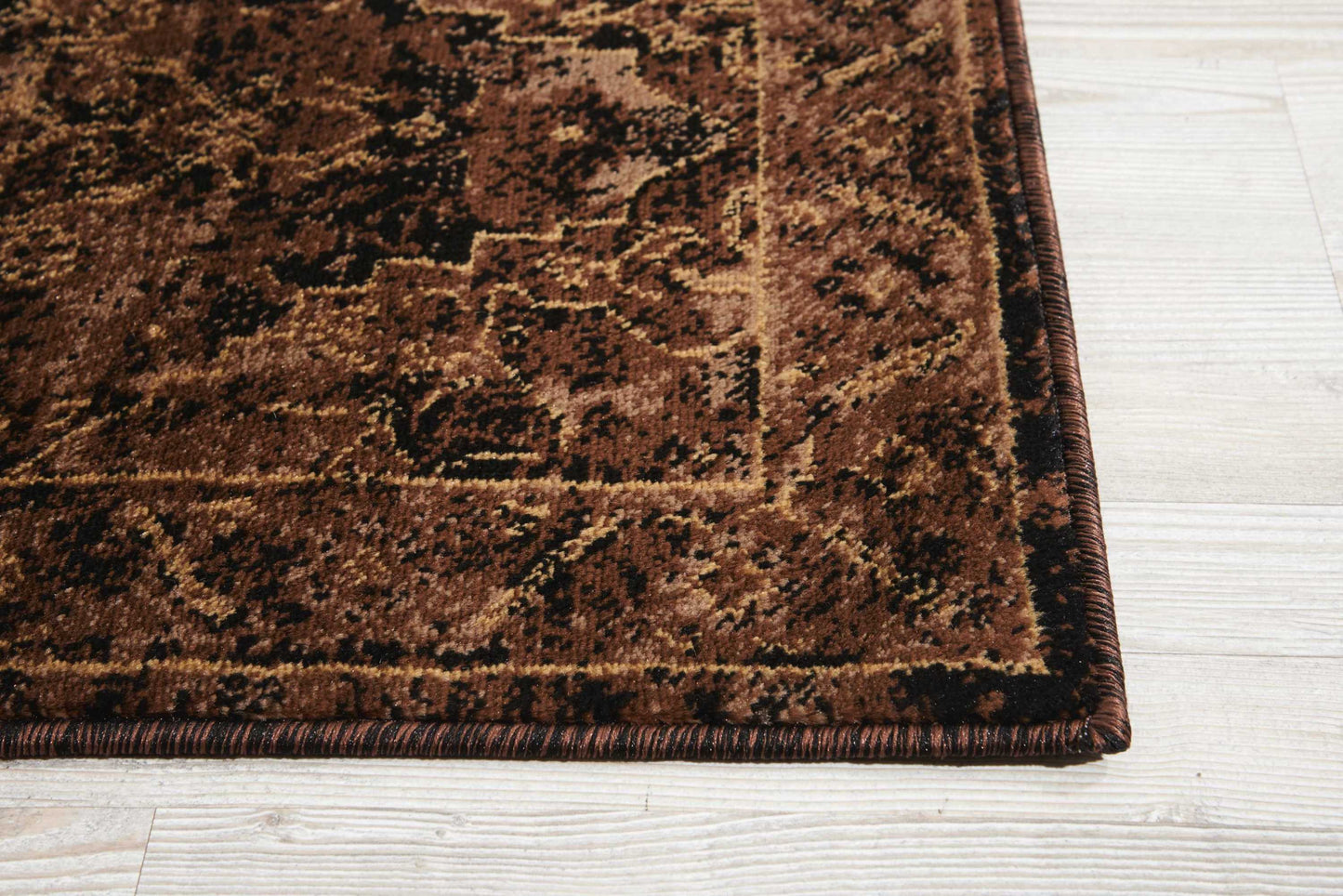 Nourison Home Delano DEL07 Espresso  Traditional Machinemade Rug