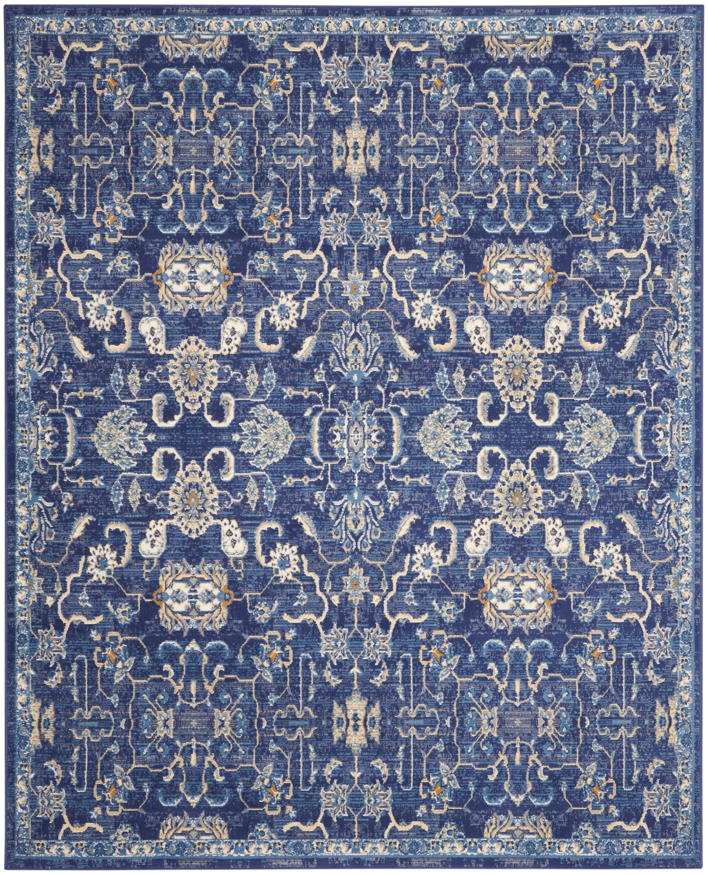 Nourison Home Grafix GRF24 Navy  Transitional Machinemade Rug