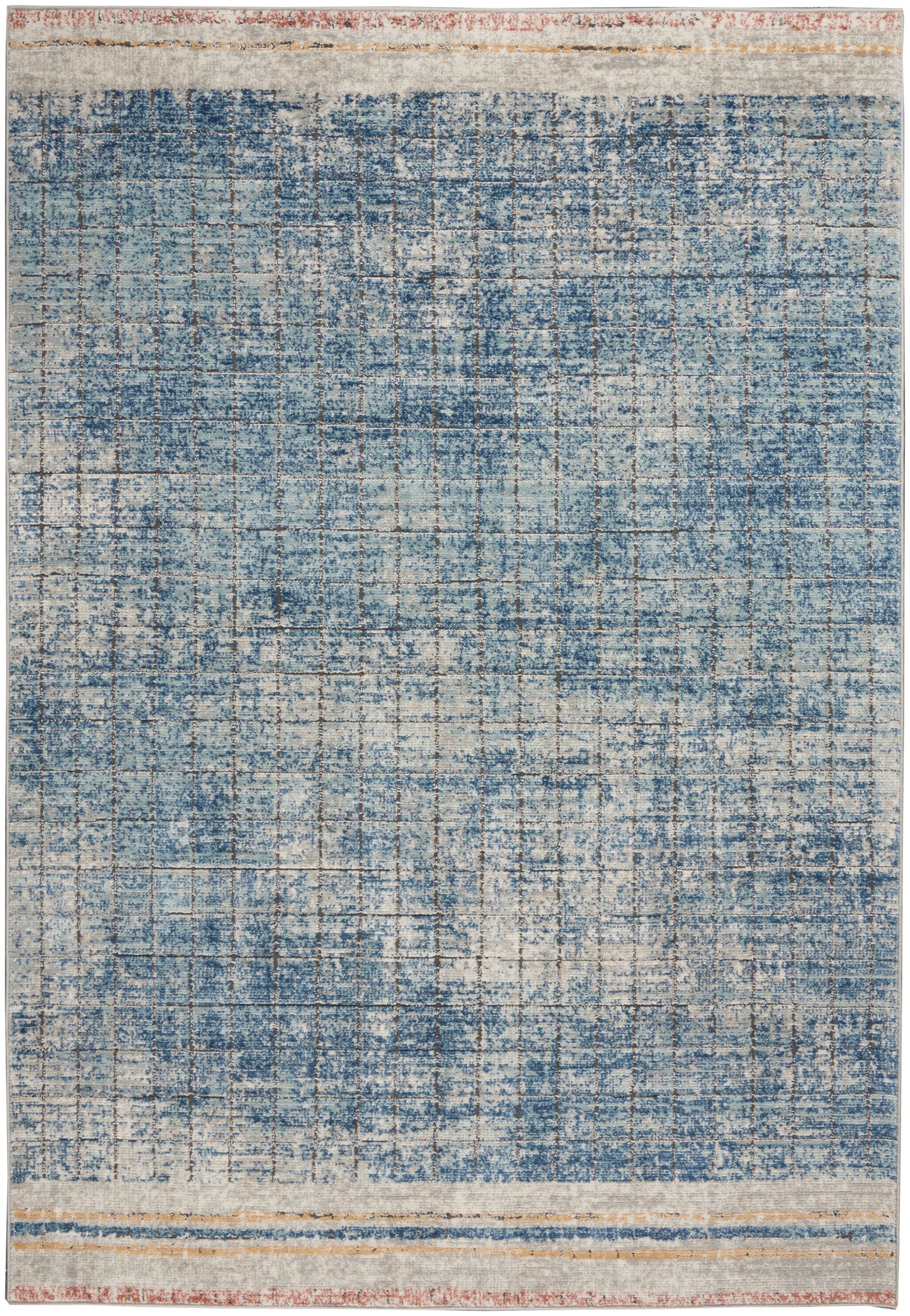 Nourison Home Quarry QUA13 Blue  Contemporary Machinemade Rug