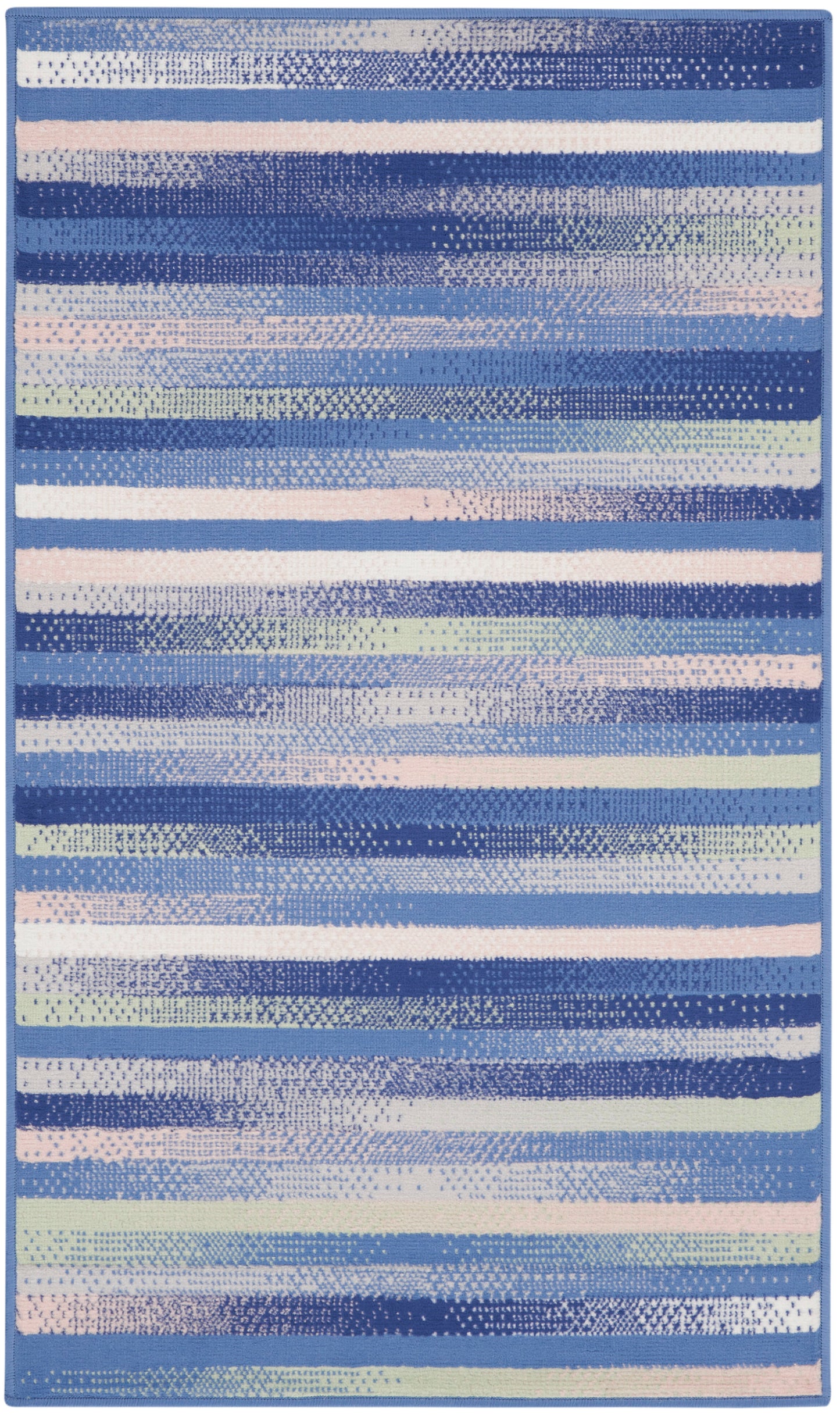 Nourison Home Whimsicle WHS12 Blue Multicolor  Contemporary Machinemade Rug