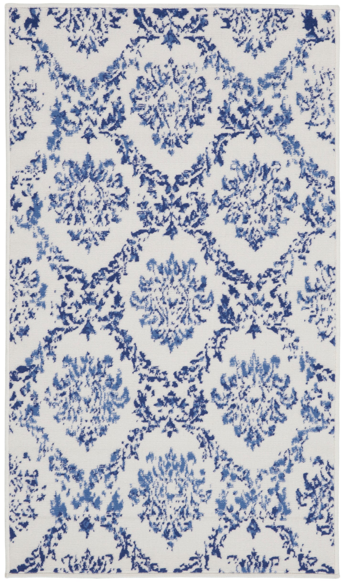 Nourison Home Whimsicle WHS01 Ivory Navy  Contemporary Machinemade Rug