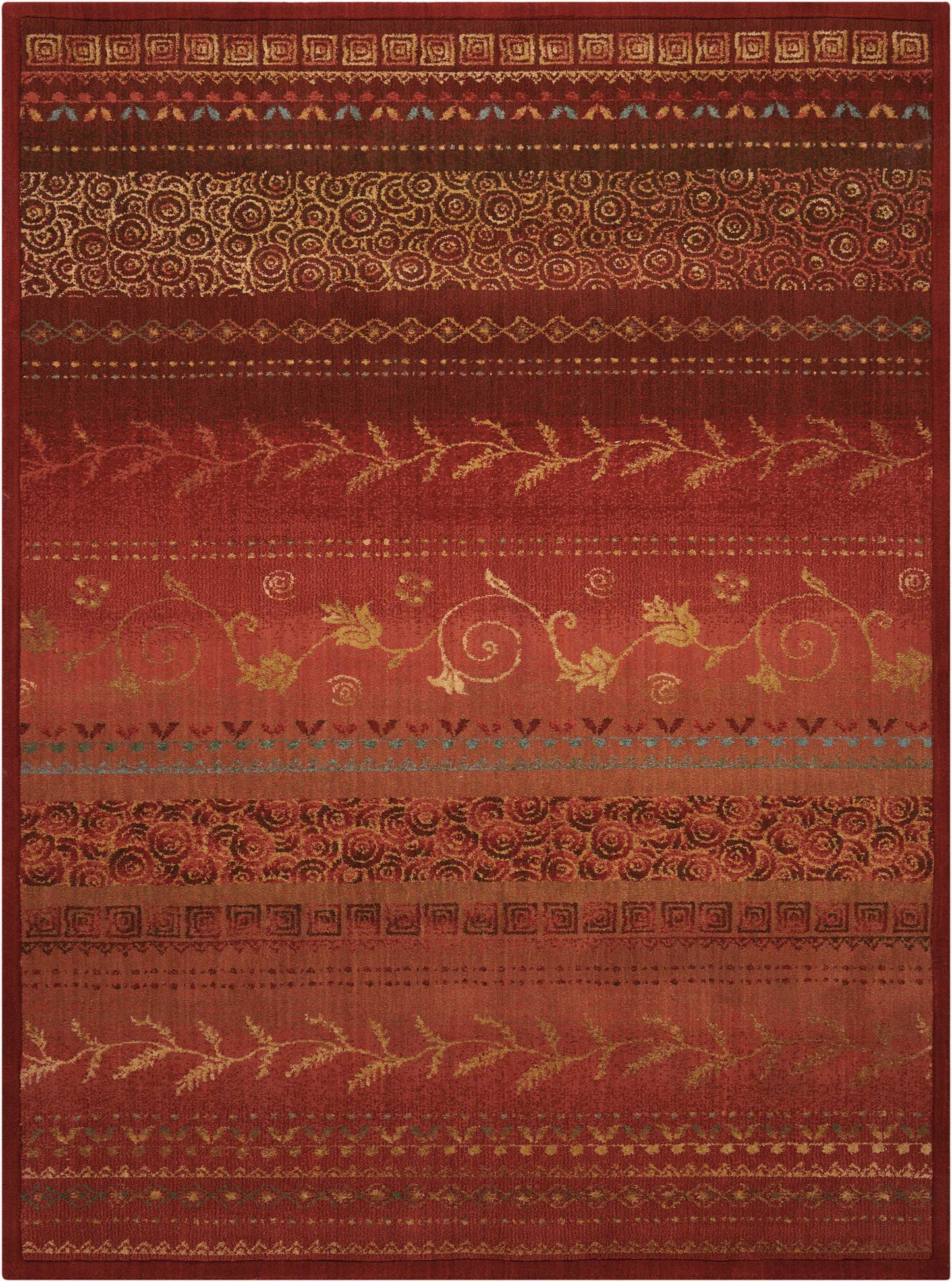 Nourison Home Radiant Impression LK02 Crimson  Traditional Loom Rug