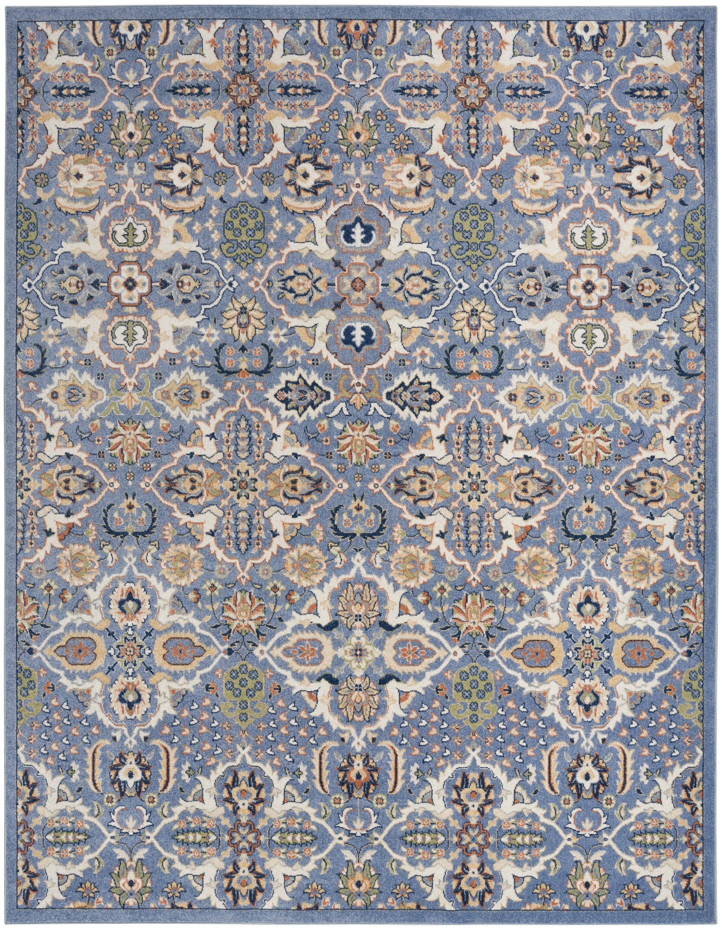 Nourison Home Allur ALR03 Light Blue  Transitional Machinemade Rug