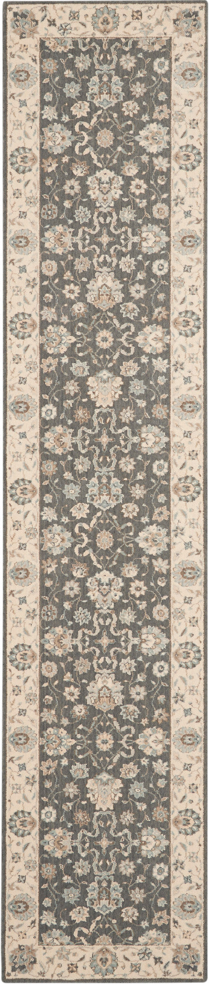 Nourison Home Living Treasures LI16 Grey Ivory  Traditional Loom Rug