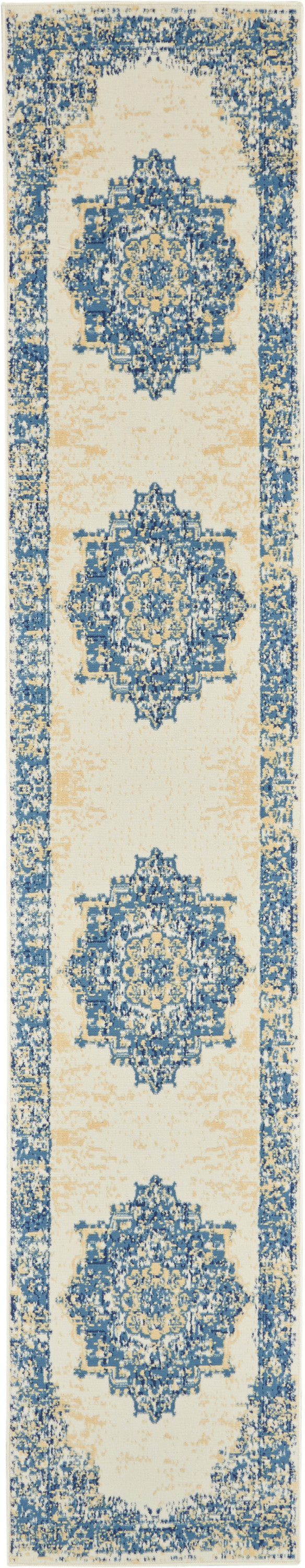 Nourison Home Grafix GRF14 White  Transitional Machinemade Rug