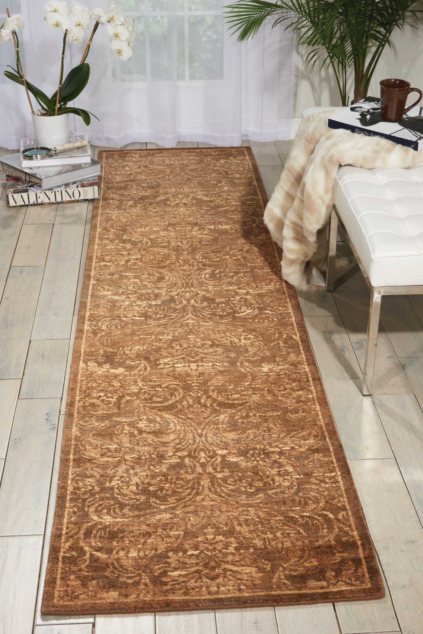 Nourison Home Silken Allure SLK19 Chocolate  Traditional Loom Rug