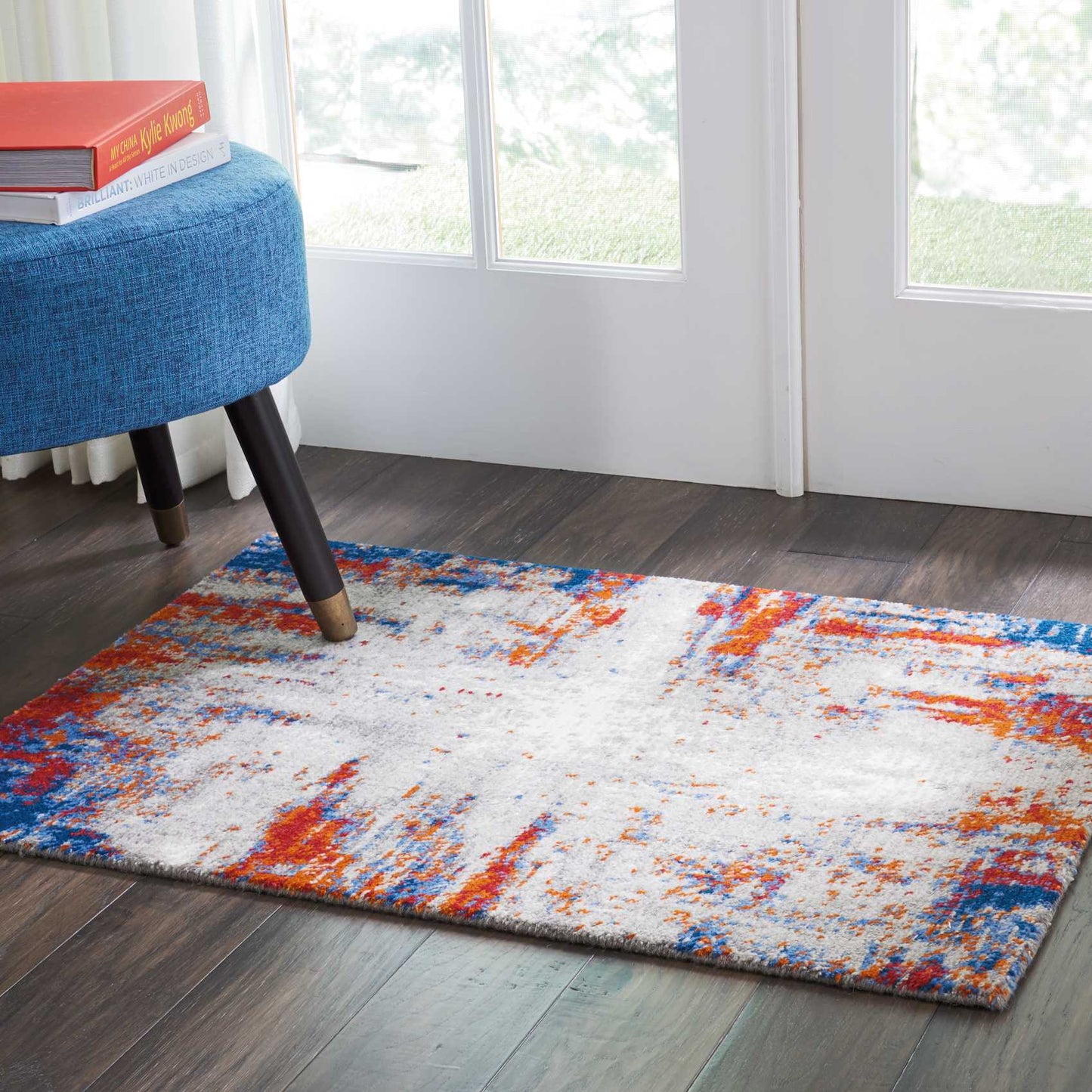 Nourison Home Twilight TWI26 Ivory Multicolor  Contemporary Loom Rug