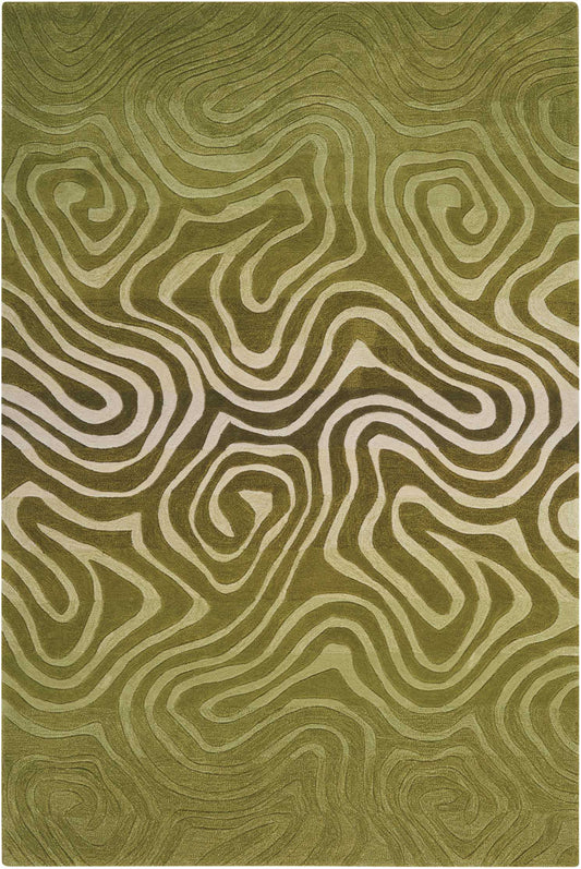 Nourison Home Contour CON24 Avocado Contemporary Tufted Rug