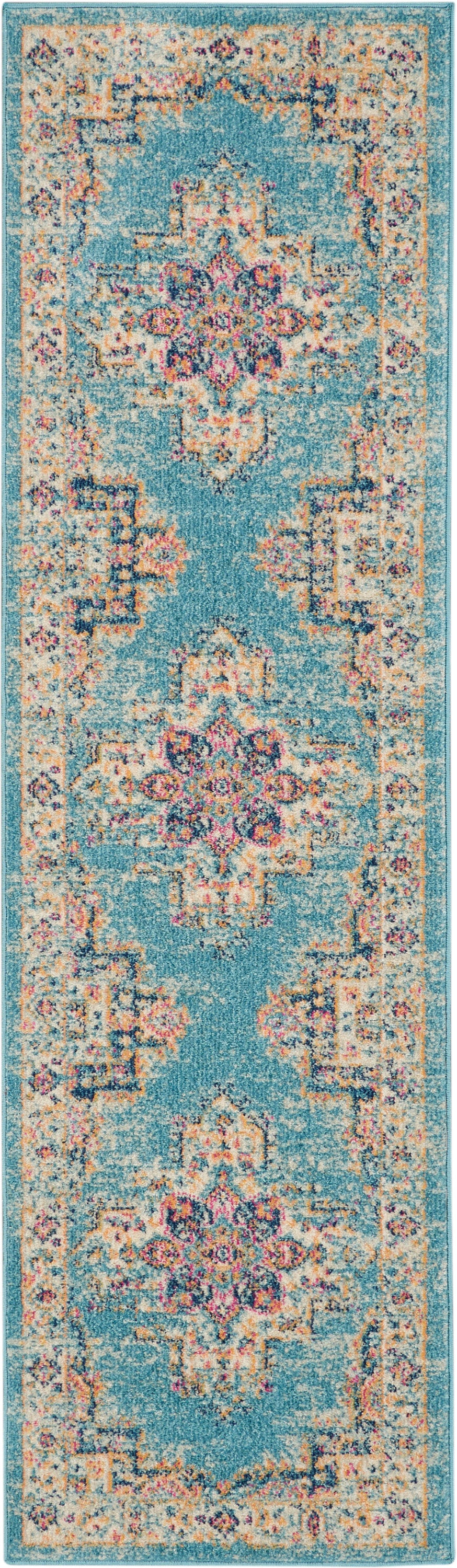 Nourison Home Passion PSN03 Light Blue  Transitional Machinemade Rug