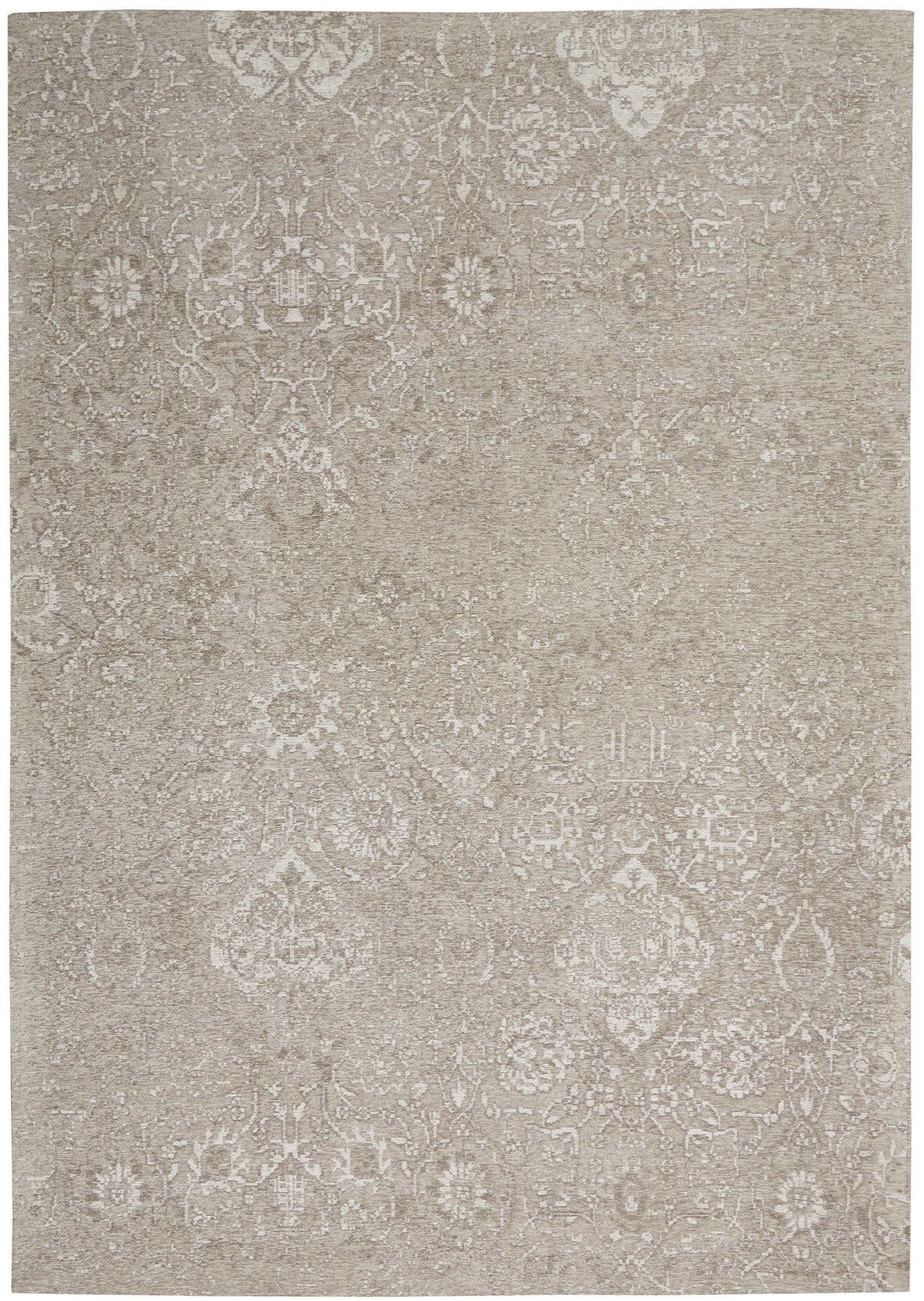 Nourison Home Damask DAS06 Lt Grey  Transitional Machinemade Rug