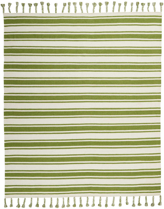 Nourison Home Rio Vista DST01 Ivory Green  Contemporary Woven Rug