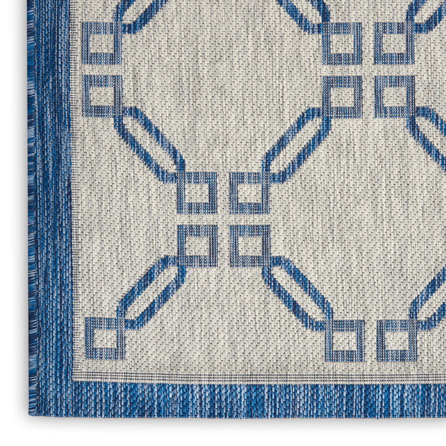 Nourison Home Country Side CTR02 Ivory Blue  Transitional Machinemade Rug