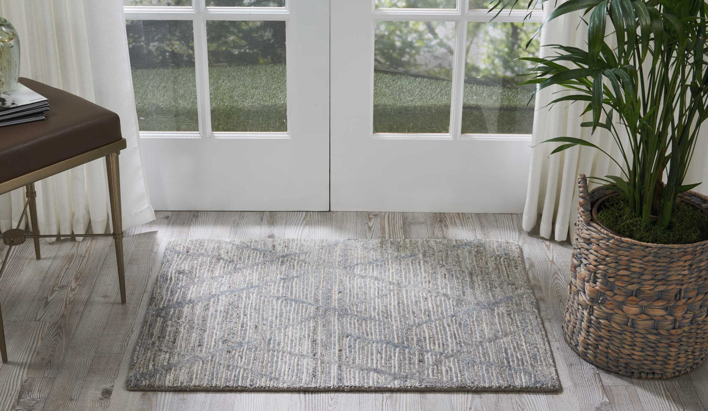 Nourison Home OCEAN OCP02 Surf  Contemporary Knotted Rug