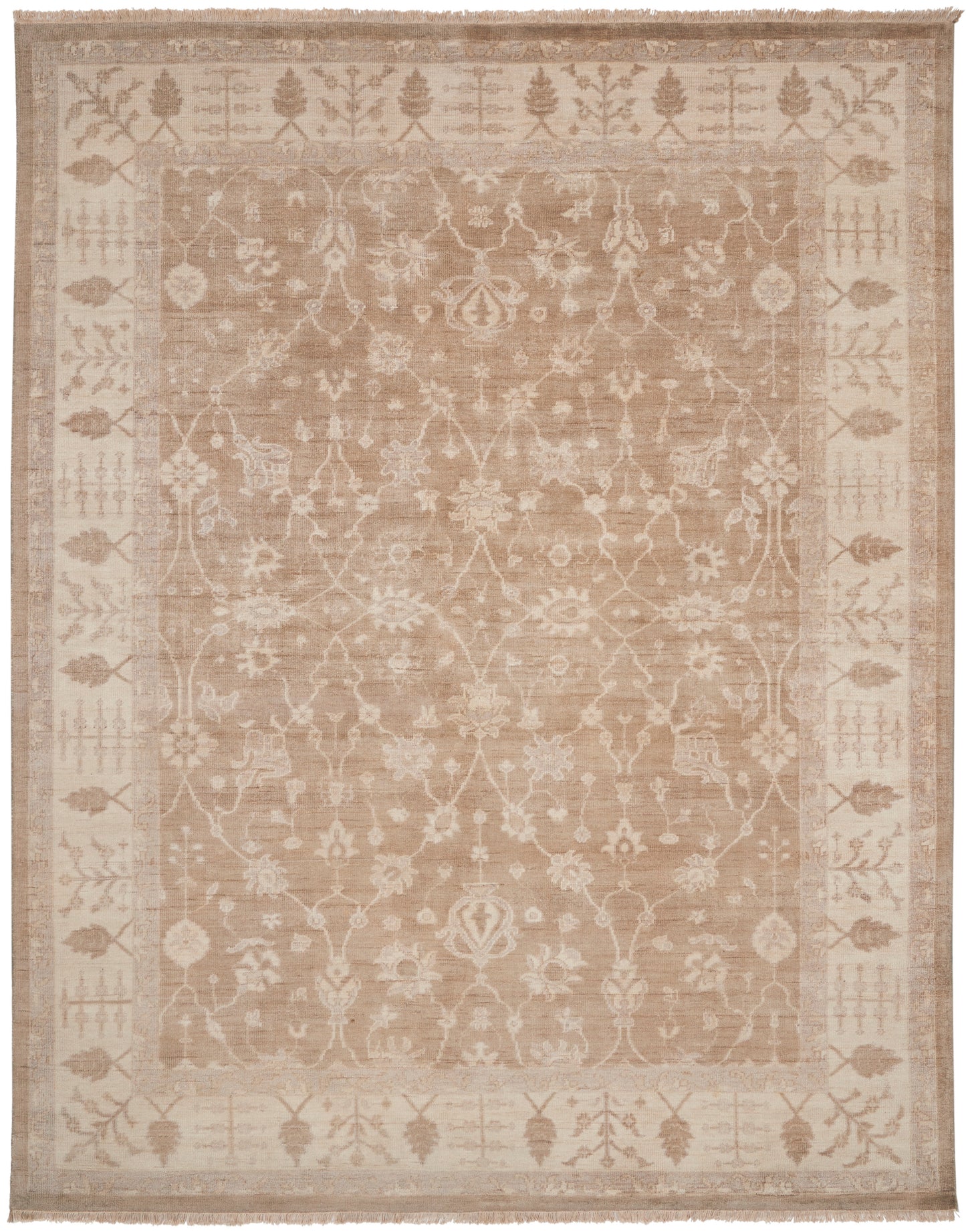 Nourison Home Aldora ALD09 Sand  Traditional Knotted Rug