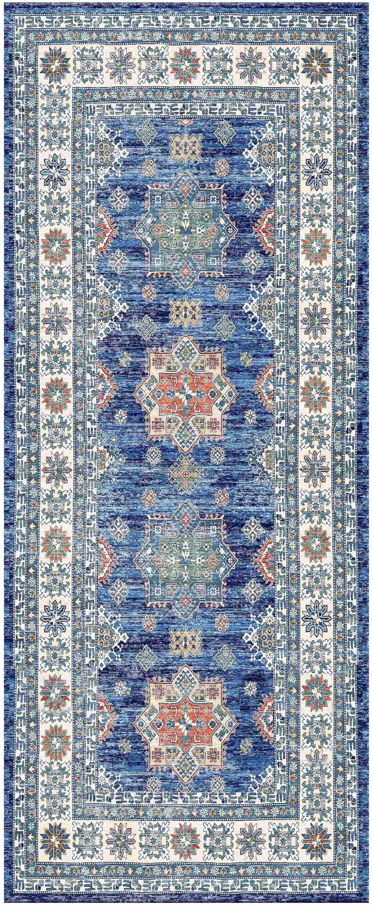 Nourison Home Fulton FUL02 Blue Traditional Machinemade Rug