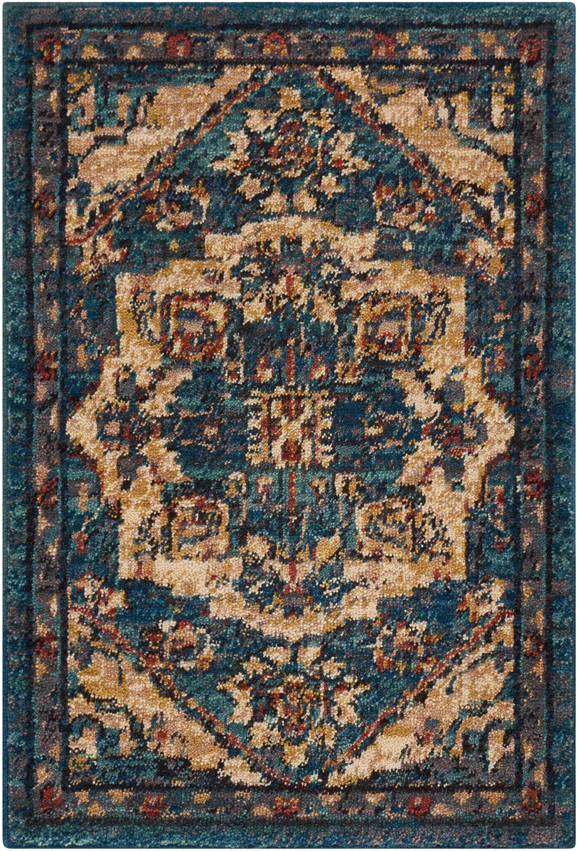 Nourison Home Nourison 2020 NR206 Teal Traditional Loom Rug