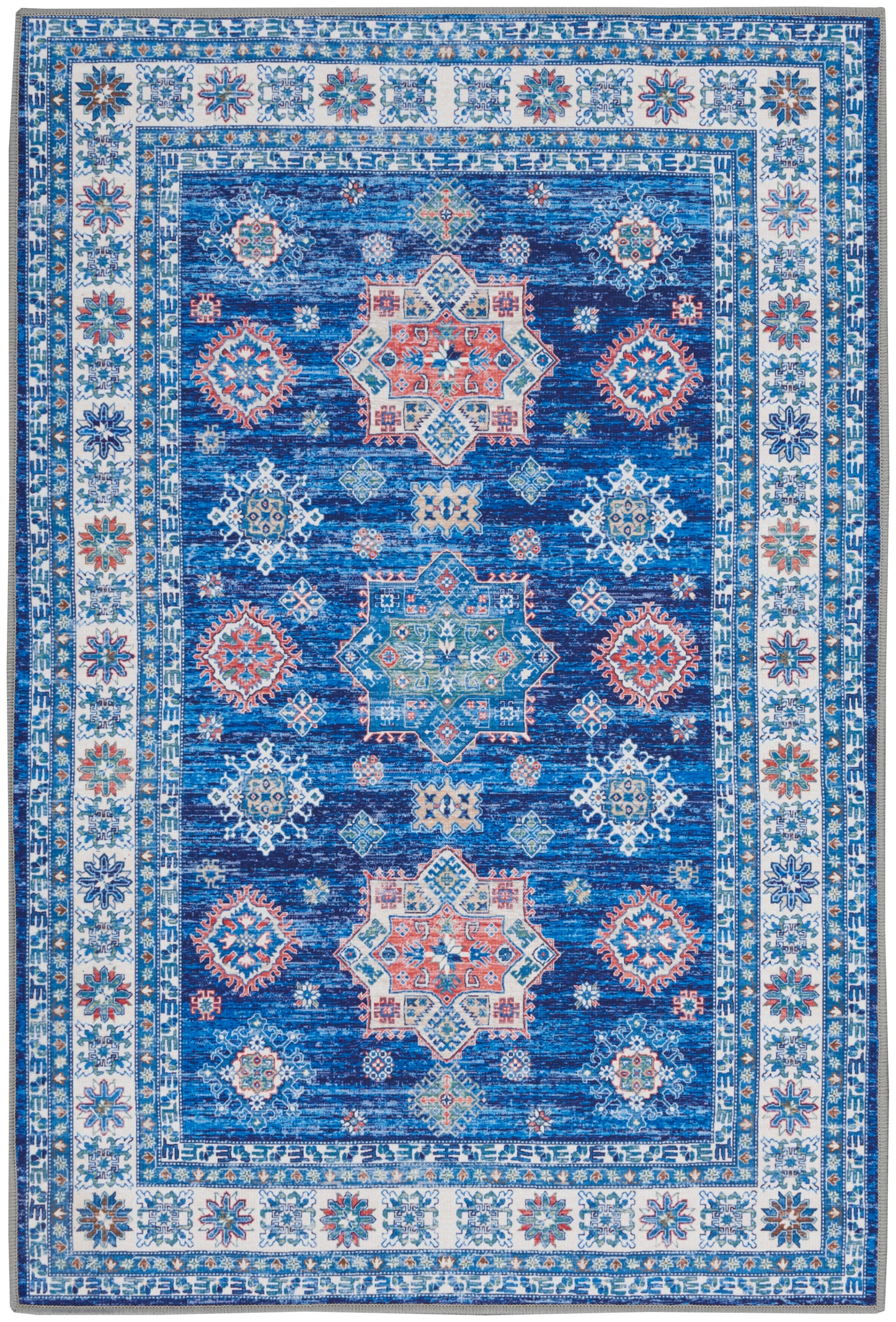 Nourison Home Fulton FUL02 Blue  Traditional Machinemade Rug