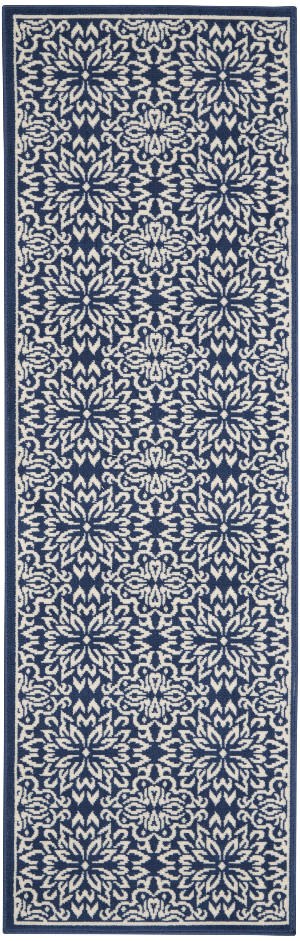 Nourison Home Jubilant JUB06 Navy Ivory  Transitional Machinemade Rug