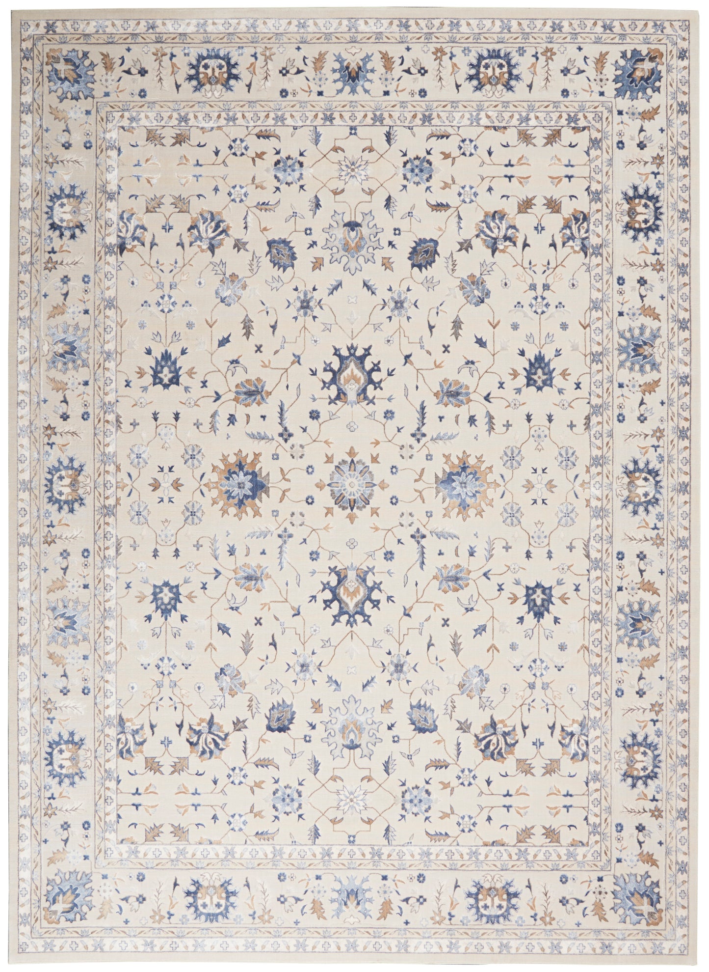 Nourison Home Silky Textures SLY09 Ivory  Traditional Machinemade Rug