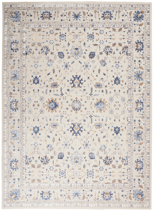 Nourison Home Silky Textures SLY09 Ivory  Traditional Machinemade Rug