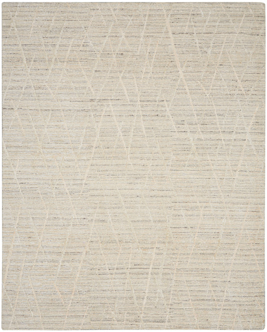 Nourison Home OCEAN OCP02 Pearl  Contemporary Knotted Rug