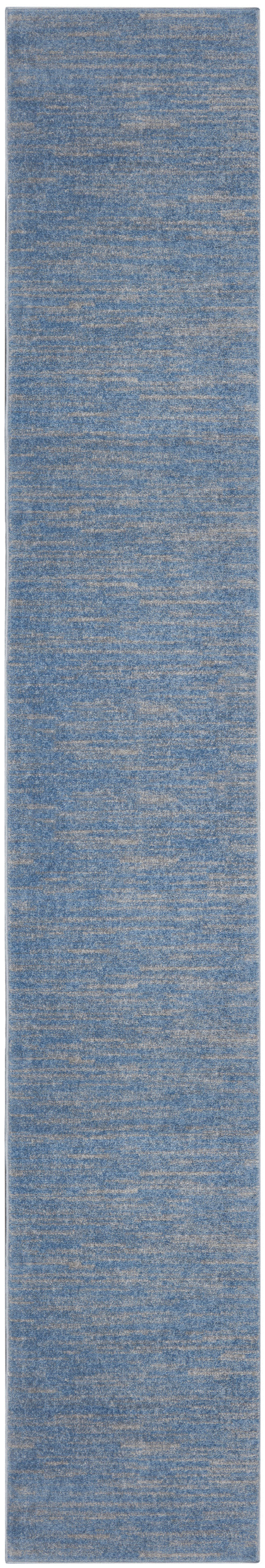 Nourison Home Nourison Essentials NRE01 Blue Grey  Contemporary Machinemade Rug