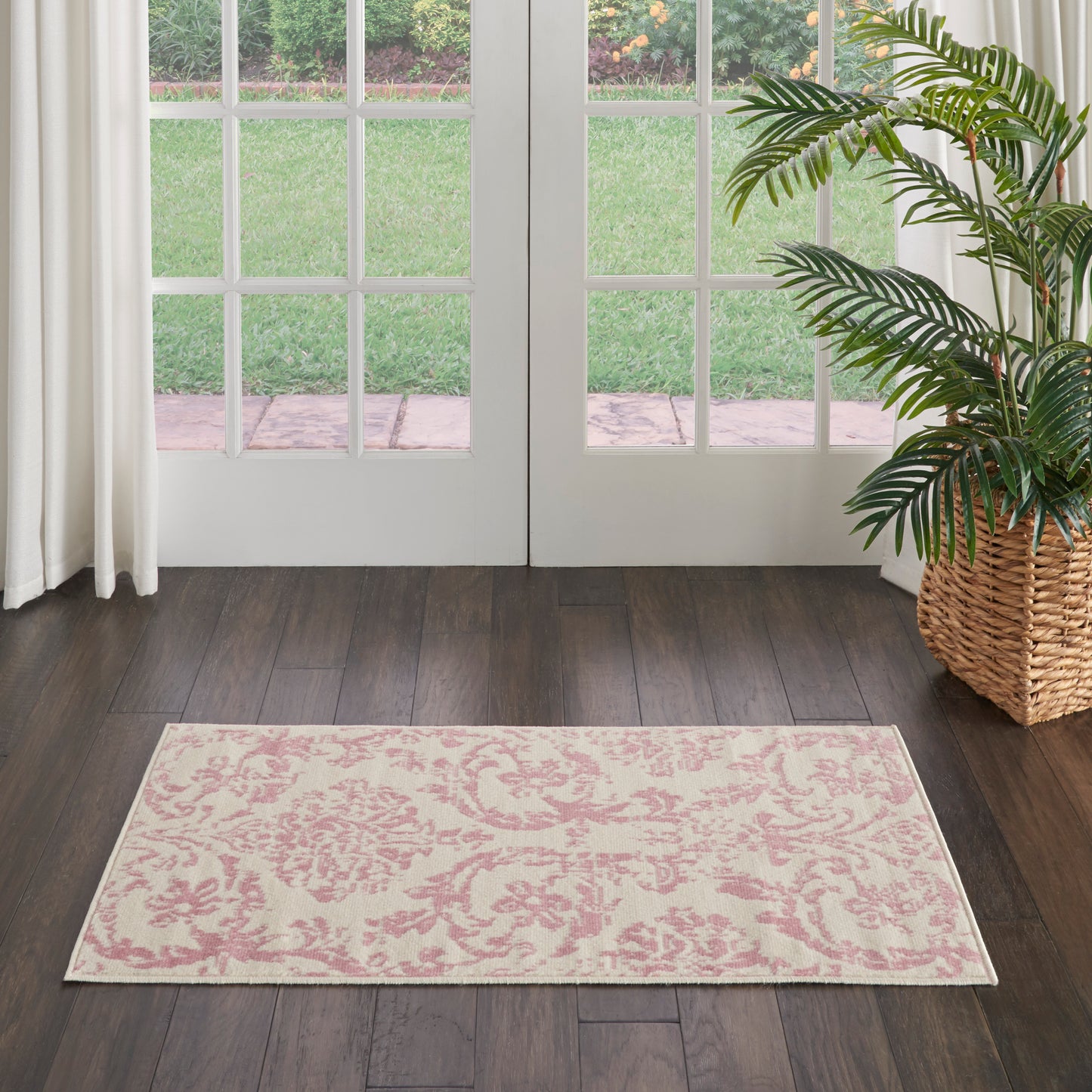 Nourison Home Jubilant JUB09 Ivory Pink  Transitional Machinemade Rug