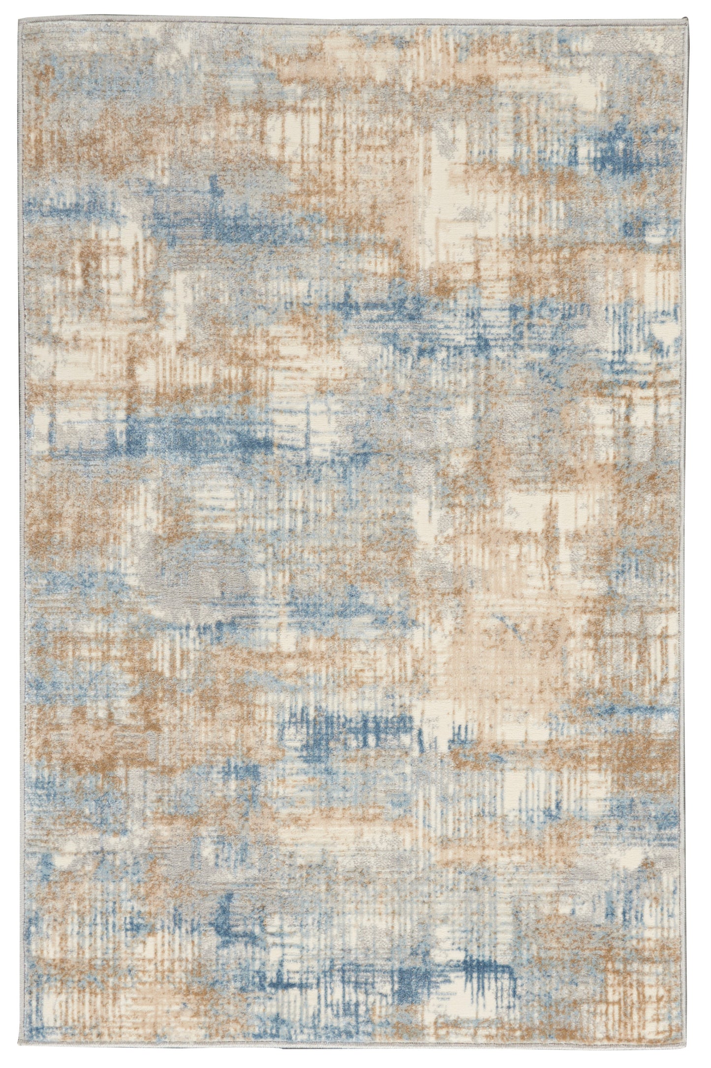 Calvin Klein Ck950 Rush CK951 Blue Beige  Contemporary Machinemade Rug