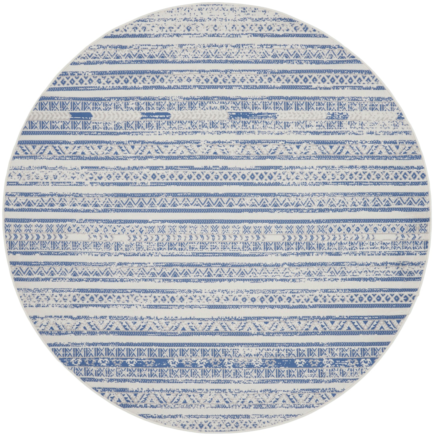 Nourison Home Whimsicle WHS16 Ivory Blue  Transitional Machinemade Rug