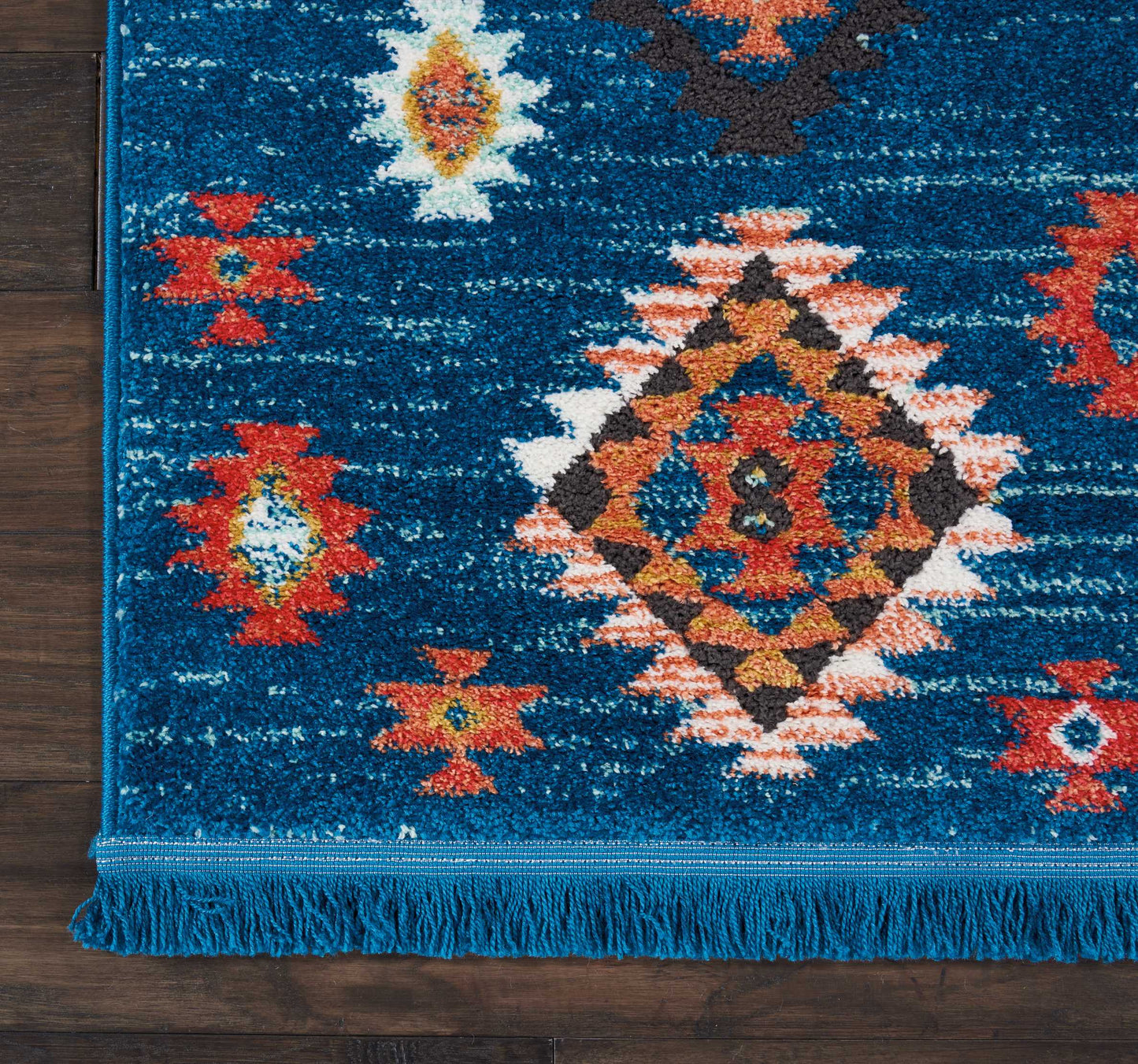 Nourison Home South Western NAV07 Blue  Transitional Machinemade Rug