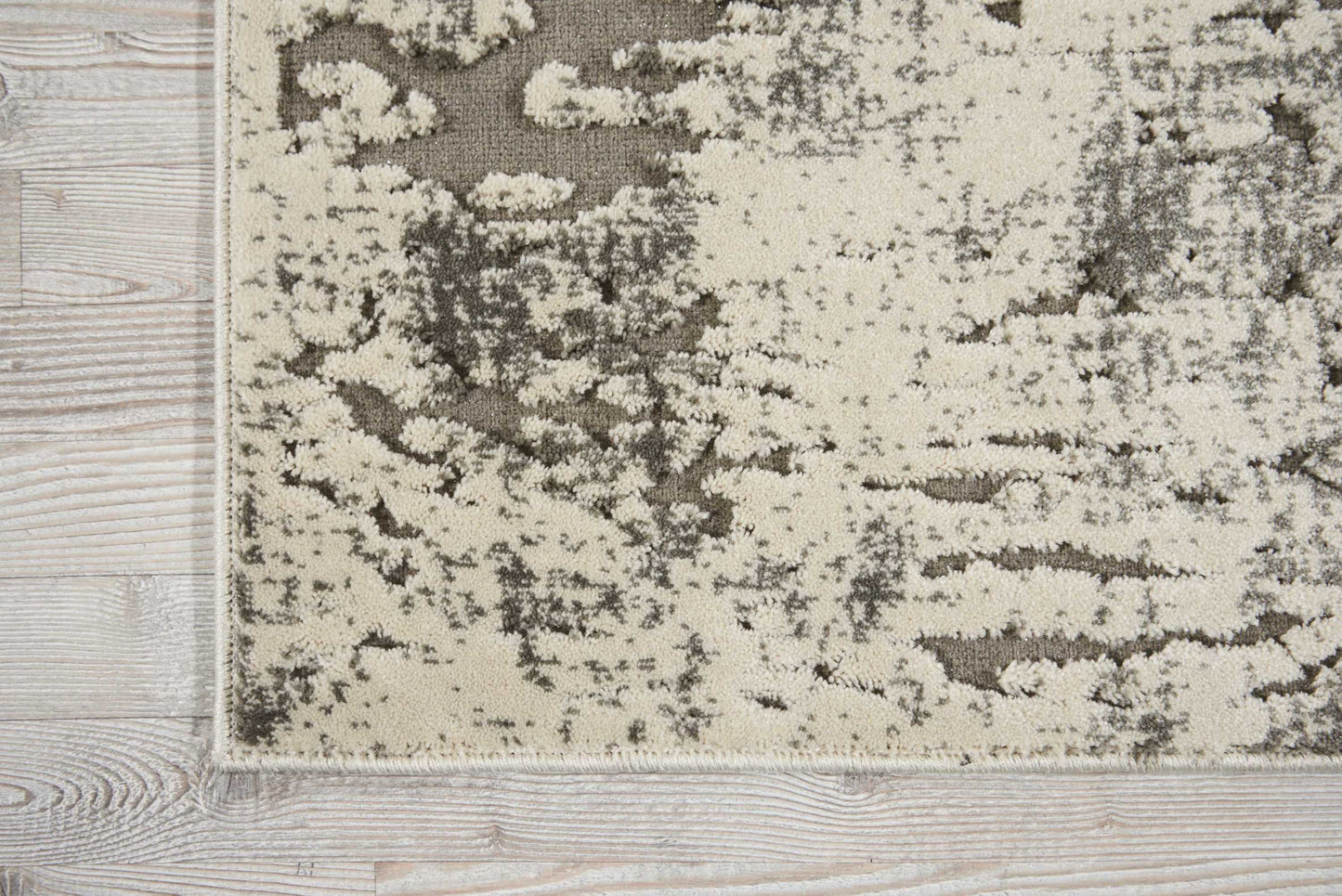 Michael Amini Gleam MA602 Ivory Grey  Contemporary Machinemade Rug