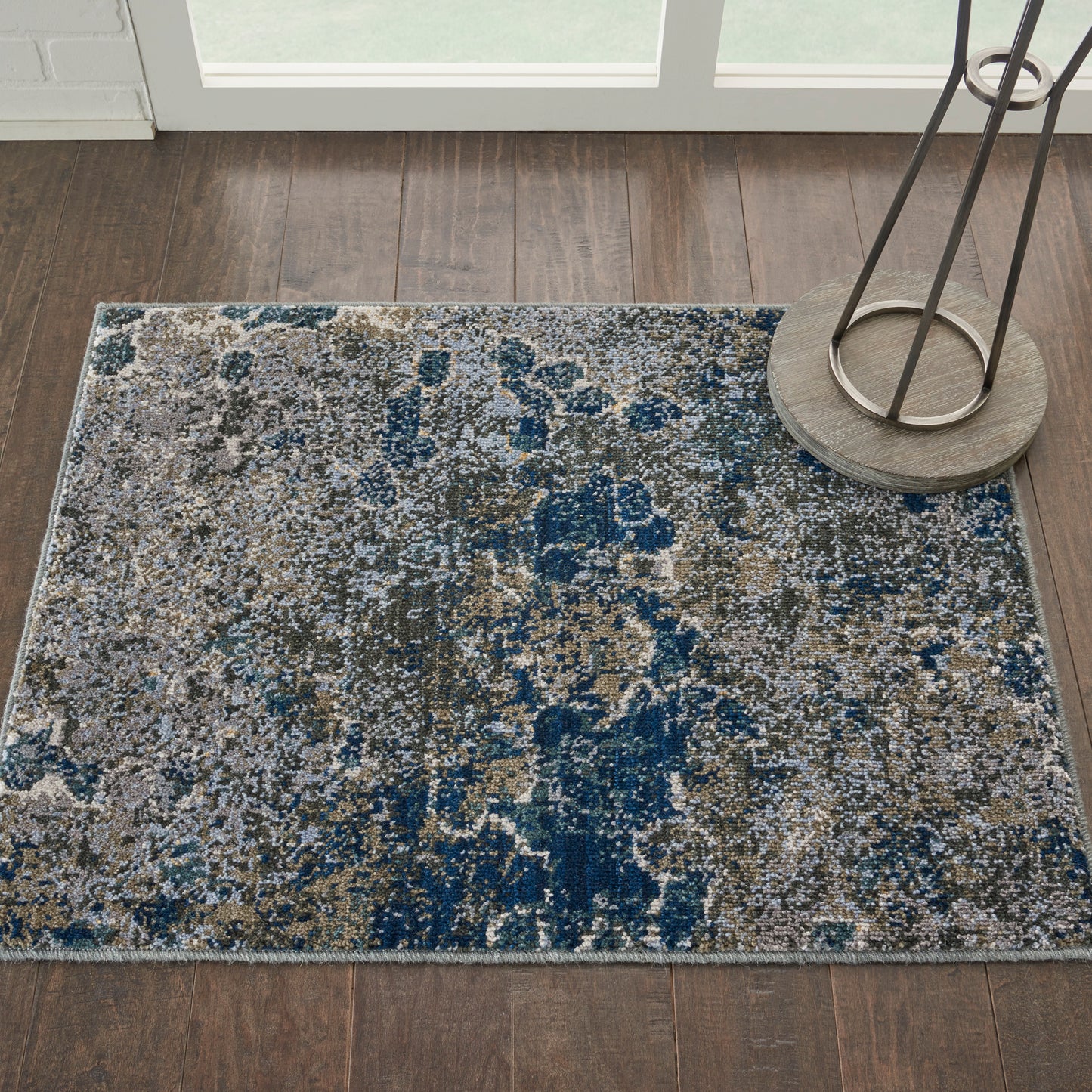 Nourison Home Artworks ATW02 Blue Grey  Contemporary Woven Rug