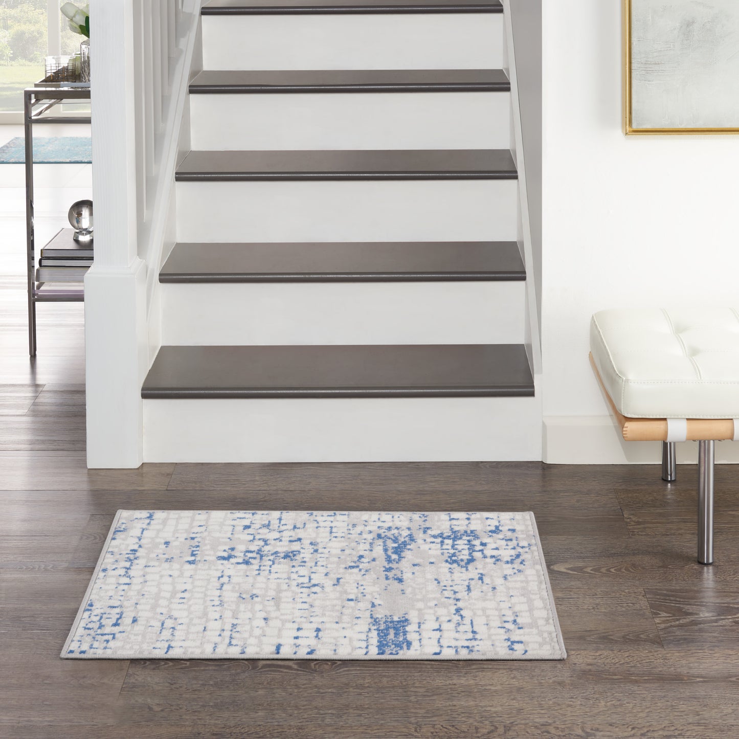 Nourison Home Whimsicle WHS07 Grey Blue  Contemporary Machinemade Rug