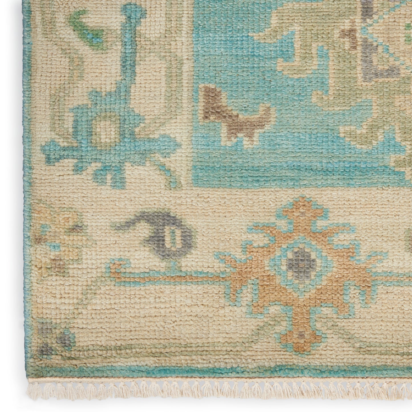 Nourison Home Odessa ODS03 Blue Multicolor  Traditional Knotted Rug