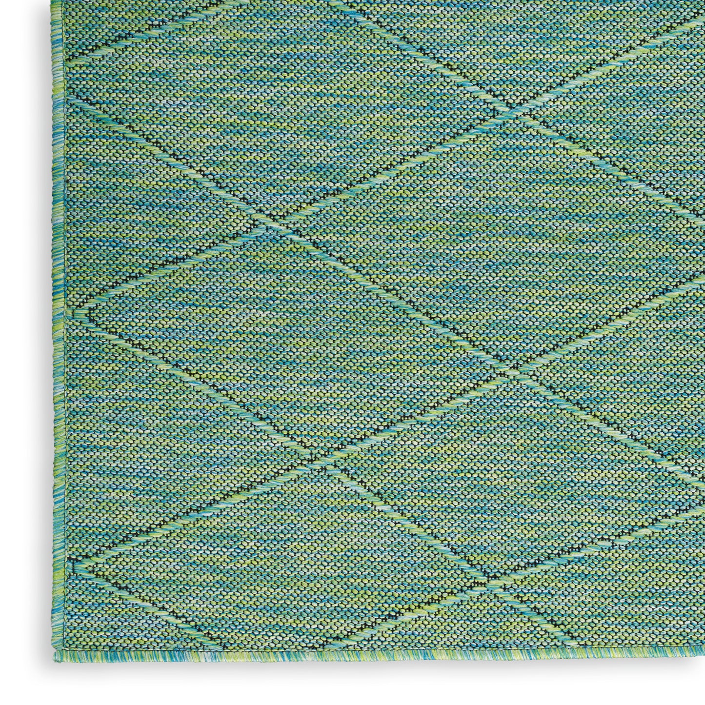 Nourison Home Washable Solutions WSL01 Blue Green  Contemporary Machinemade Rug