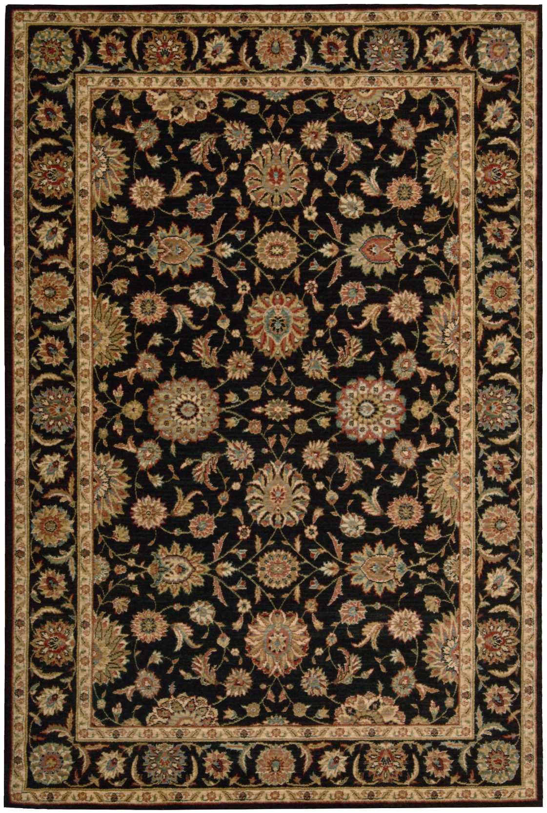 Nourison Home Living Treasures LI05 Black  Traditional Loom Rug