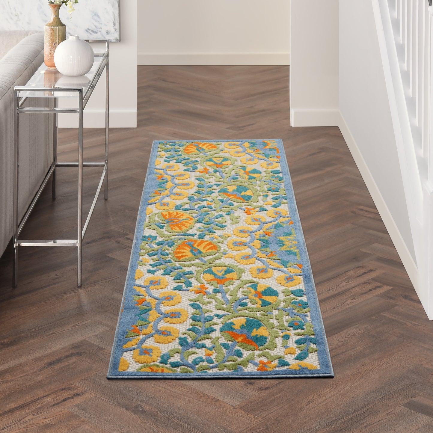 Nourison Home Aloha ALH22 Multicolor  Contemporary Machinemade Rug