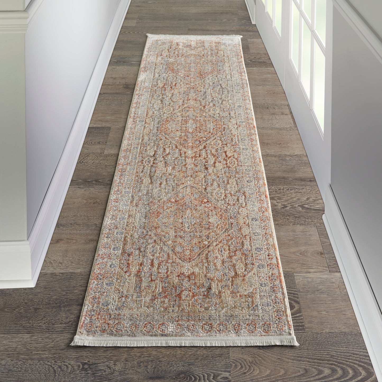 Nourison Home Lustrous Weave LUW02 Grey Brick   Machinemade Rug