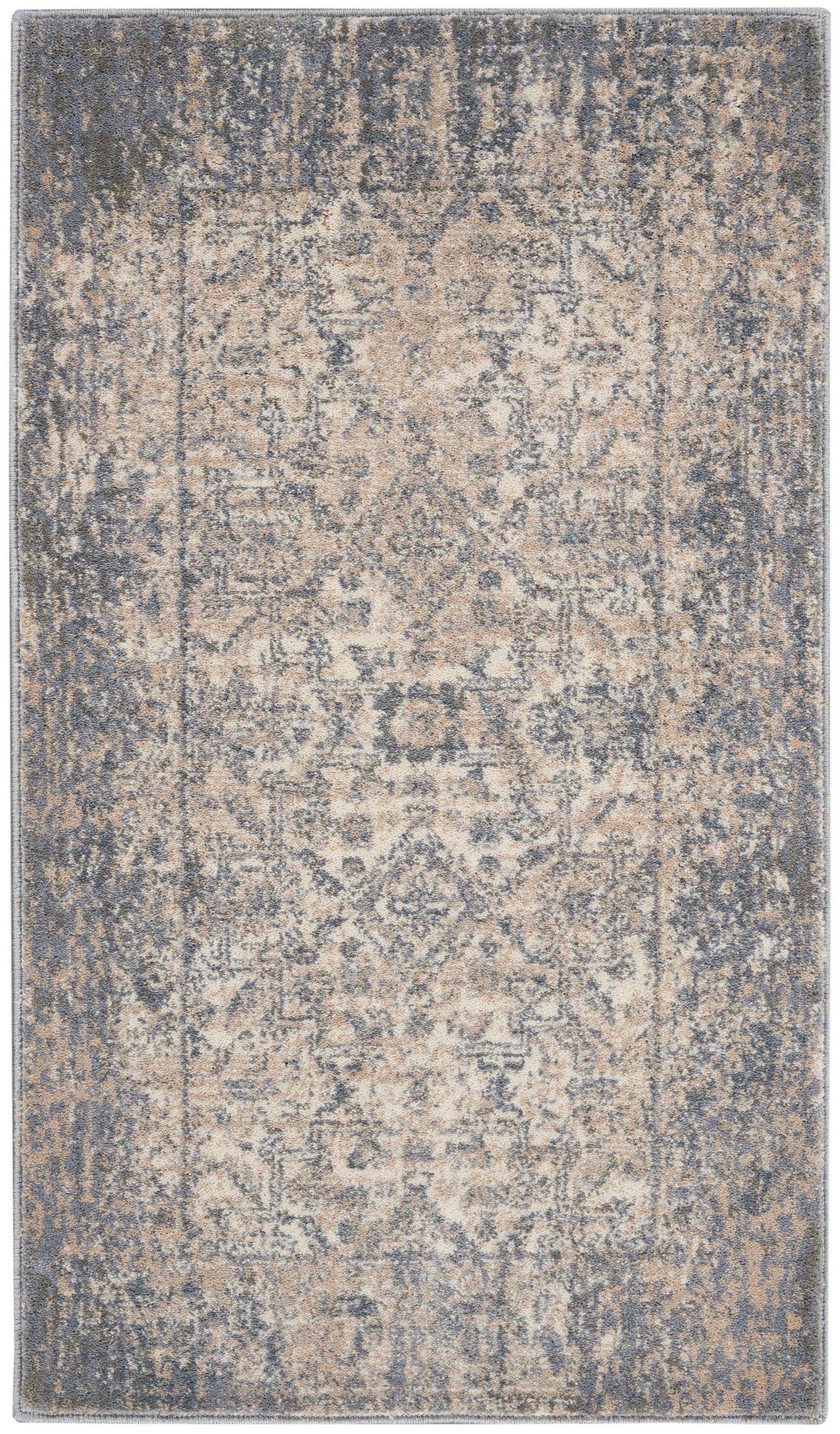 Nourison Moroccan Celebration KI3M1 Ivory Slate Traditional Machinemade Rug