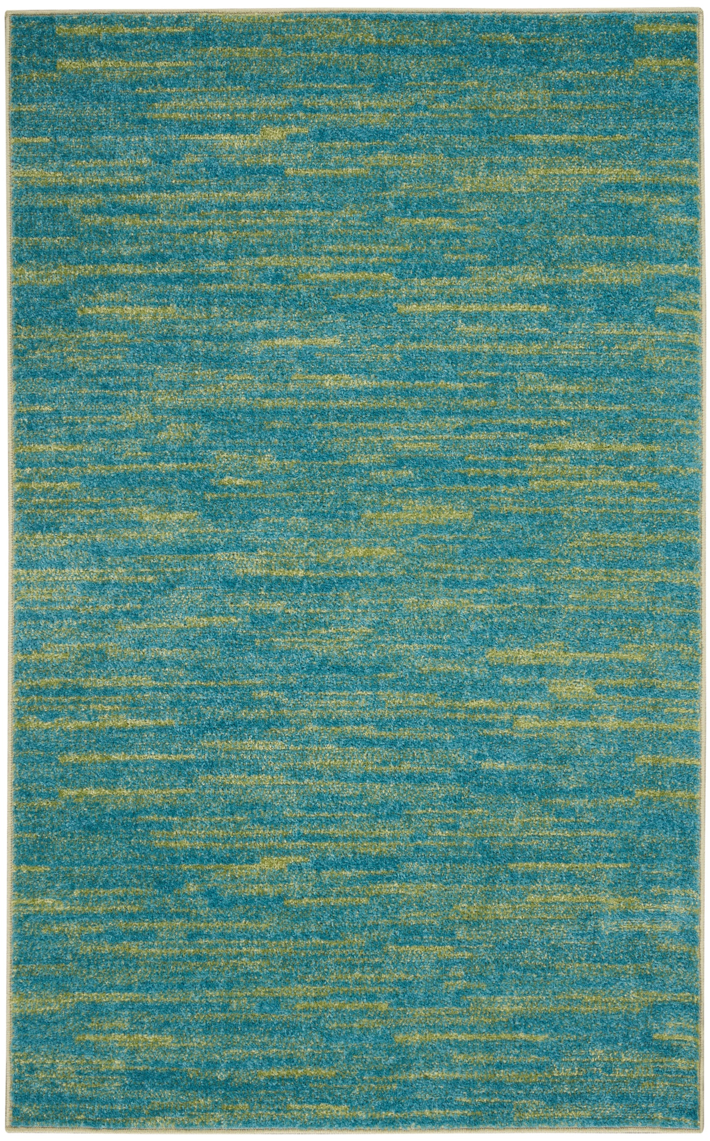 Nourison Home Nourison Essentials NRE01 Blue Green  Contemporary Machinemade Rug