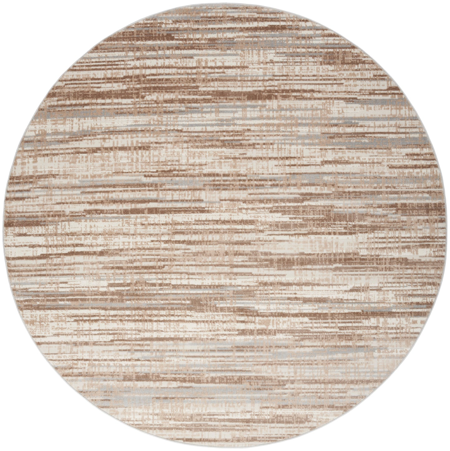 Nourison Home Elation ETN01 Ivory Grey  Contemporary Machinemade Rug