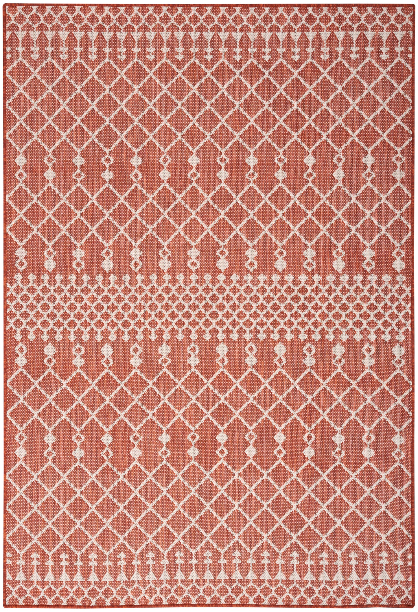 Nourison Home Positano POS02 Terracotta Contemporary Machinemade Rug