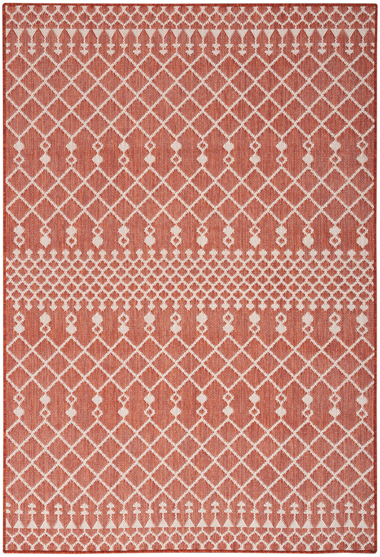 Nourison Home Positano POS02 Terracotta Contemporary Machinemade Rug