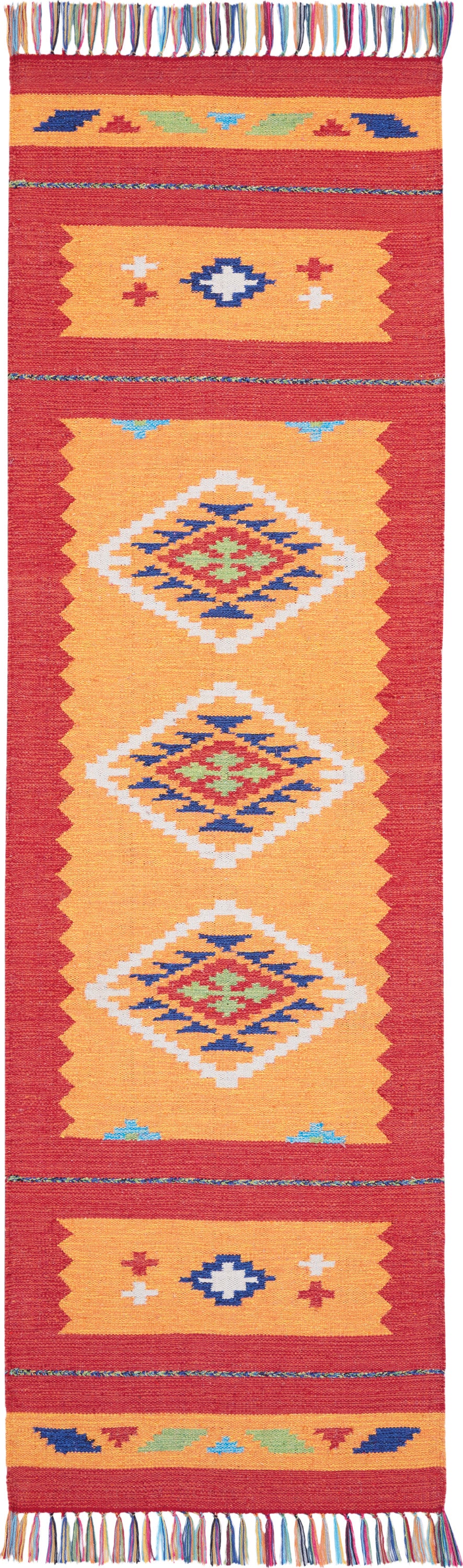 Nourison Home Baja BAJ02 Orange Red Transitional Woven Rug